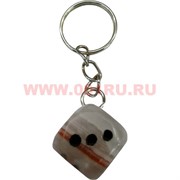 Брелок из оникса "Кубик игральная кость"