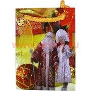 Пакет подарочный новогодний 8х11 см рисунки в ассортименте 20 шт/упаковка