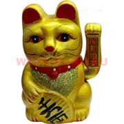 Кот Манеки-неко (керамика) 20 см на батарейках
