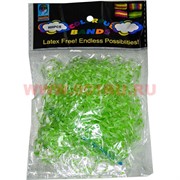 Резинки Loom Bands "гель тонкие салатовые" 600 шт, цена за 12 уп