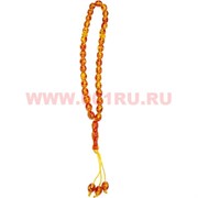Чётки янтарь оранжевые (KY-2291) пластмассовые 12 шт/упаковка