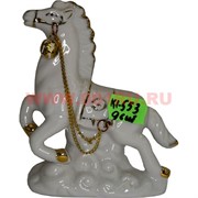 Конь из фарфора с цепочкой (KL-553) 12,5 см высота 96 шт/кор