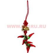 Подвеска Фен Шуй "жабка под бронзу с перцами" 10 шт/связка
