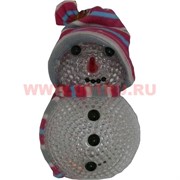 Снеговик светящийся (922) в капюшоне и шарфе