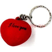 Брелок мягкий "сердце I love you" цена за 100 штук