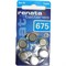 Батарейка 1.45V воздушно-цинковая renata 675 (по 6 шт/уп)