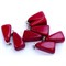 Подвески трапеции 2 см из красного коралла