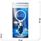 Лупа ручная круглая 2.5x, 75 мм, с подсветкой (2 LED), черно-белая - фото 171352
