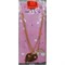 Цепочкая двойная (BS-1706) сердце friends 12 пар/уп