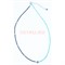 Бусы из голубой и синей шпинели 34 см