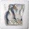 Лебеди парочка (KL-2015) из фарфора 9x9 см - фото 194162