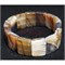 Браслет из агата 19x14 мм (серый коричневый)