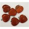 Сердце подвеска 2,5x2,5 см из красной яшмы (цена за 1 шт)