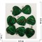 Сердце подвеска 2,5x2,5 см из малахита (цена за 1 шт) - фото 202587