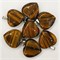 Сердце подвеска 2x2 см из тигрового глаза (цена за 1 шт)