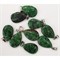 Семечка подвеска 1,5x2,5 см из цоизита (цена за 1 шт)