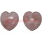 Сердечки 4,5 см (толстые) из розового кварца, цена за 2 штуки
