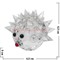Ежик стеклянный прозрачный 4,5 см - фото 79224